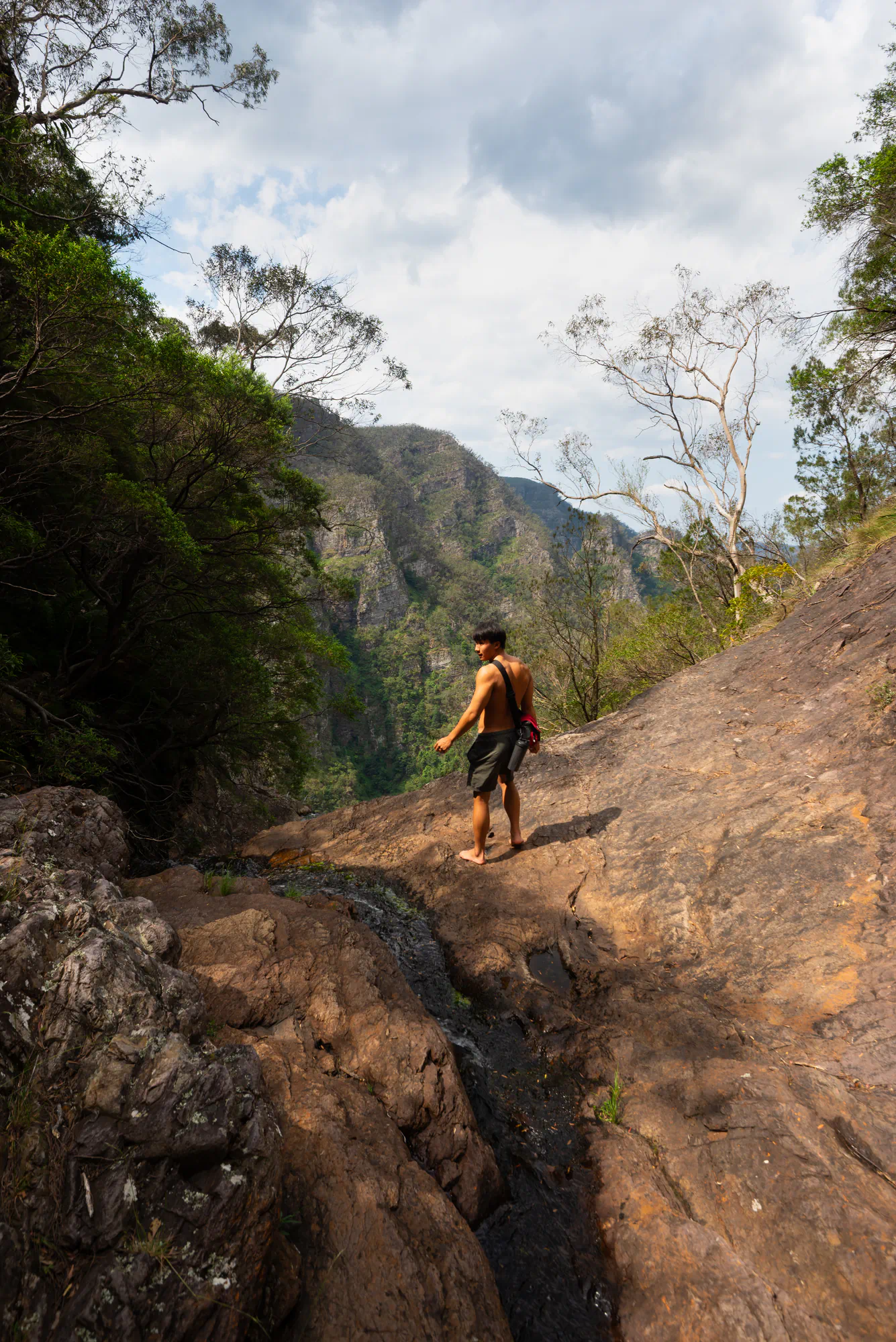 exploring the mountains